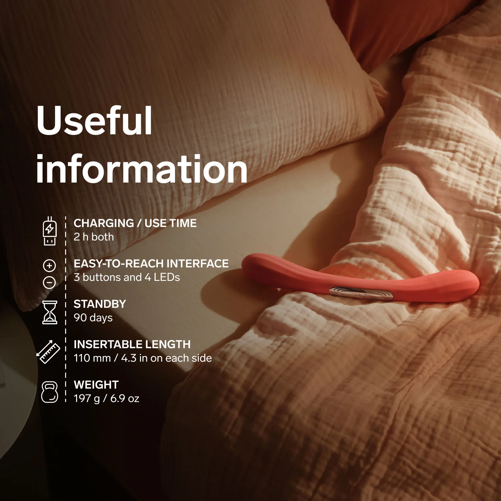 LELO BOOMERANG™ Premium Double Ended Silicone Vibrator For Couples - Image 29