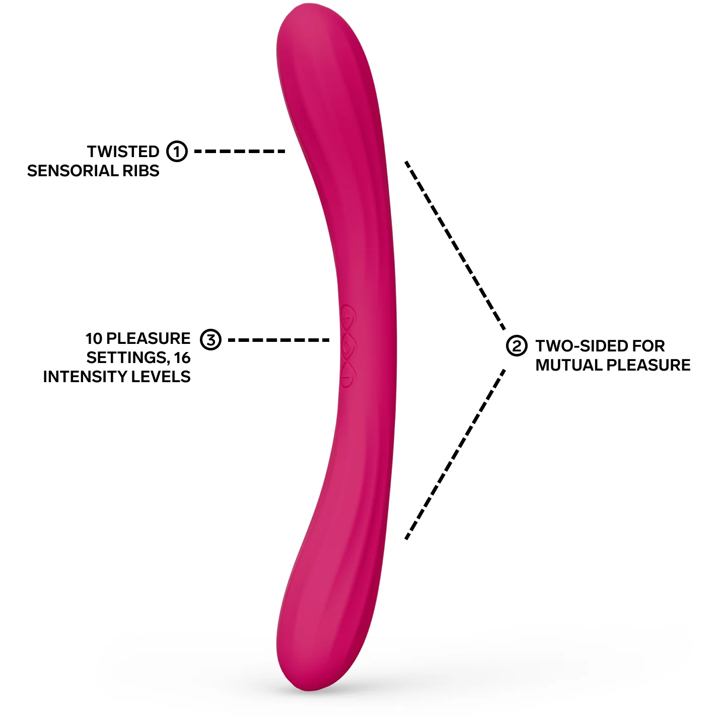 LELO BOOMERANG™ Premium Double Ended Silicone Vibrator For Couples - Image 6
