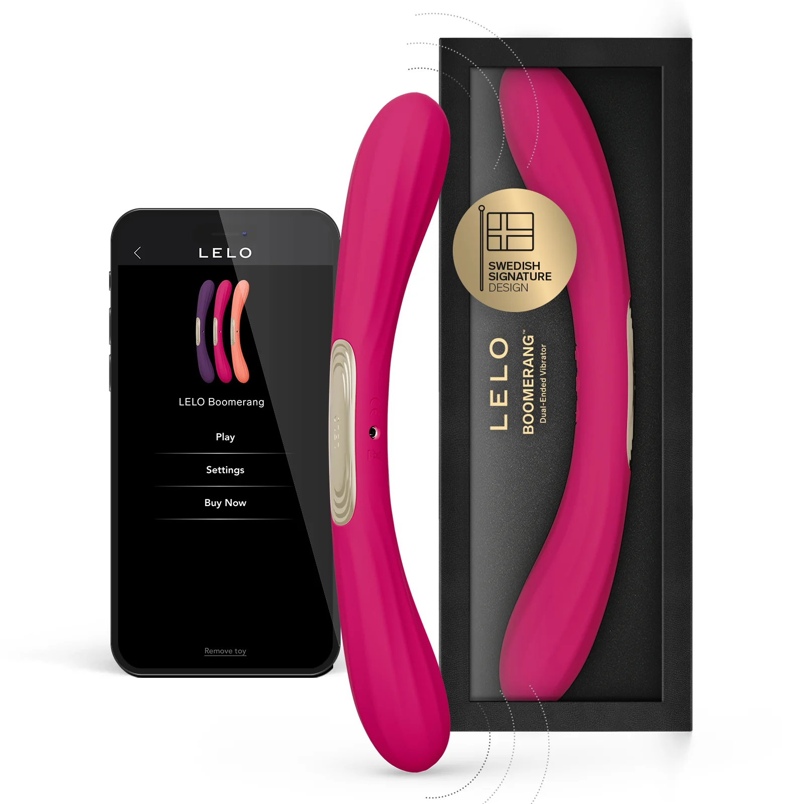 LELO BOOMERANG™ Premium Double Ended Silicone Vibrator For Couples - Image 7