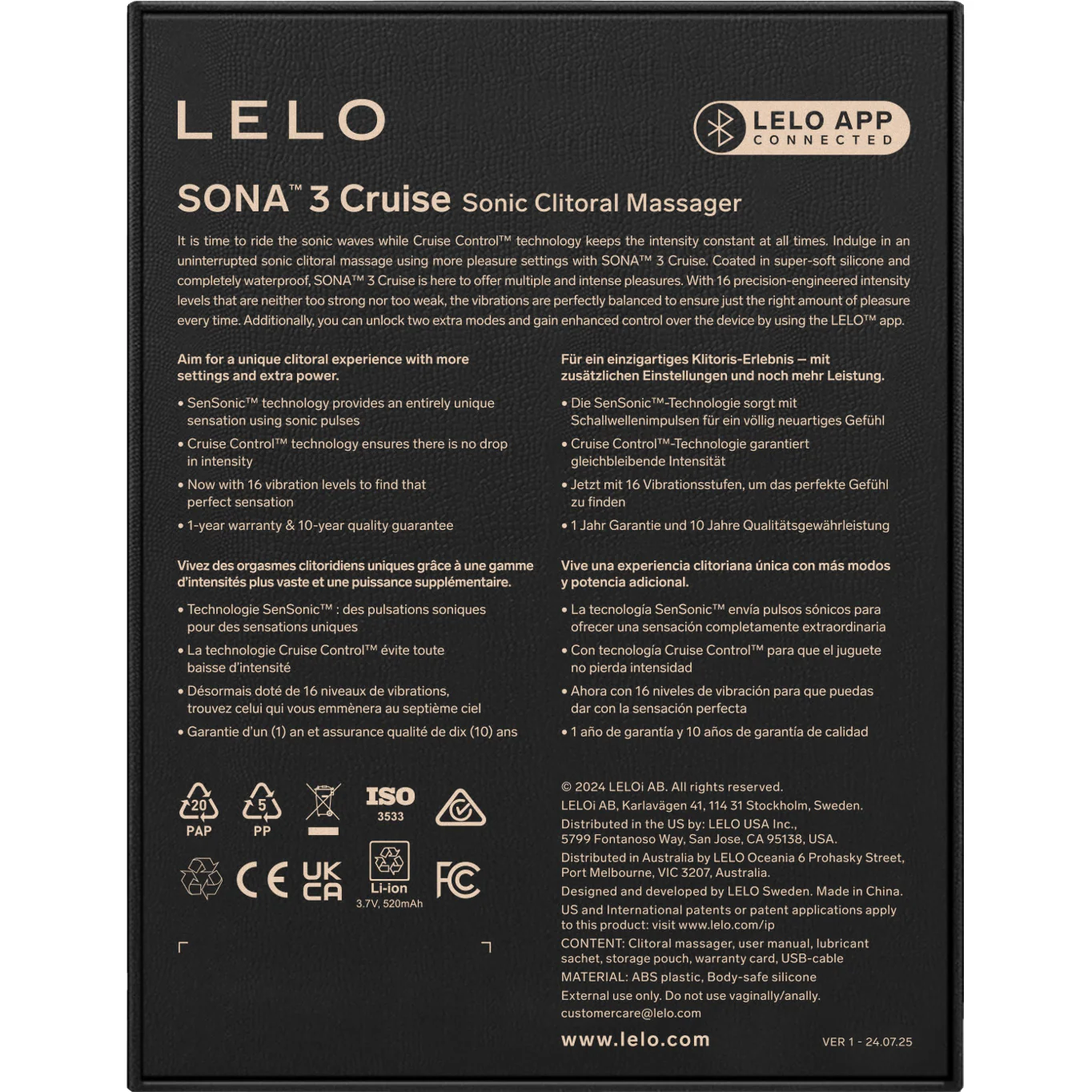 LELO SONA™ 3 Cruise Sonic Clitoral Massager - Image 13