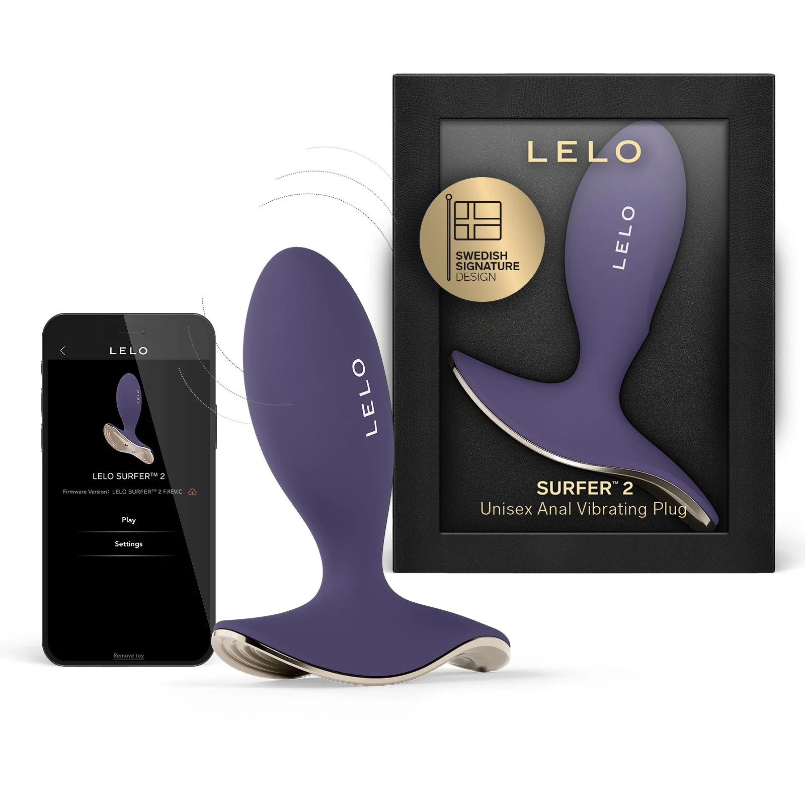 LELO SURFER™ 2 Premium App-Connected Unisex Vibrating Anal Plug - Image 17