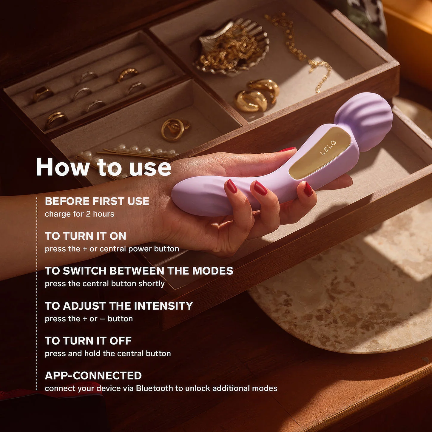 LELO SWITCH™ Double-Sided Silicone Wand Style Vibrator - Image 14