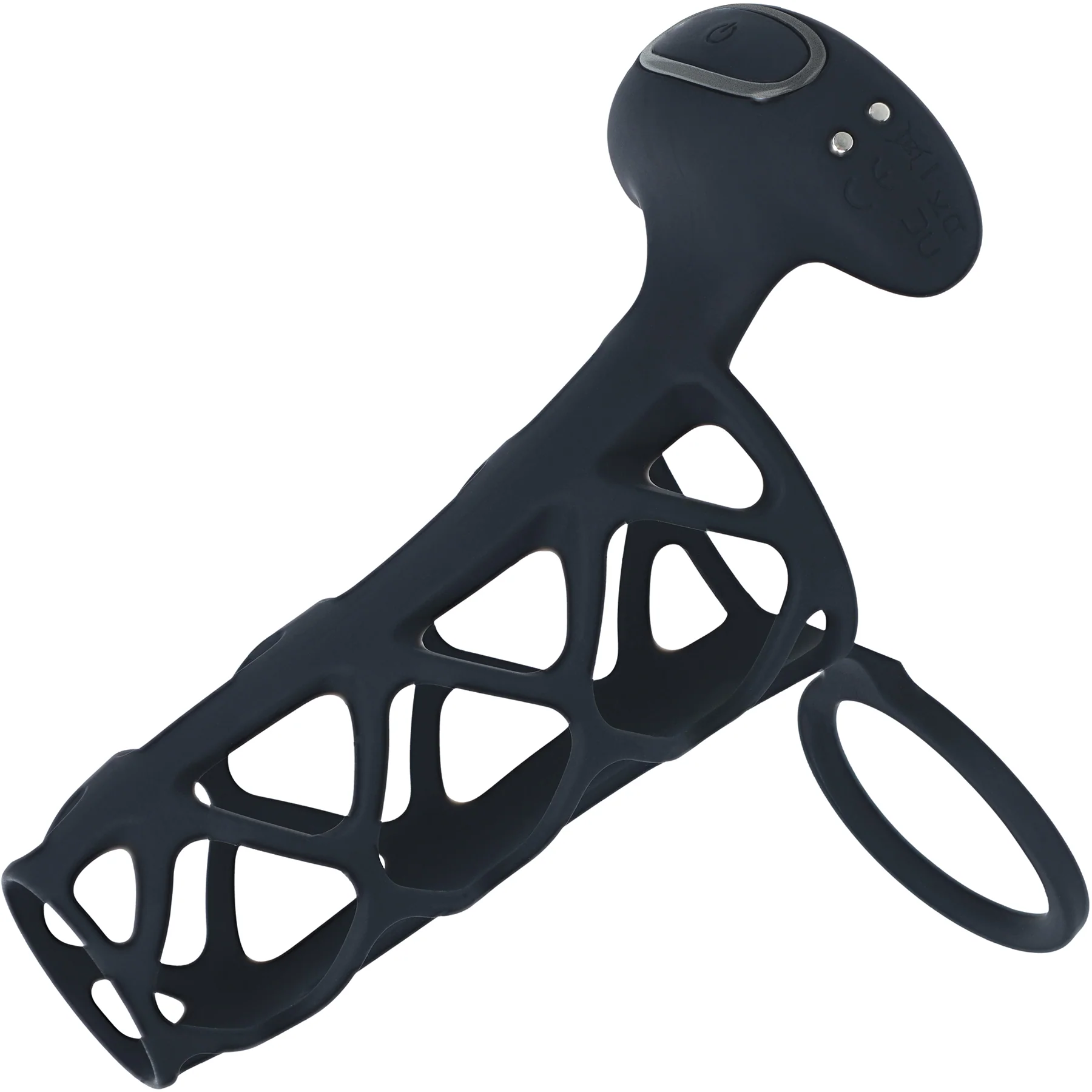 LEVELZ Vibrating Cage Silicone Cock Sleeve & Ball Ring - Image 2
