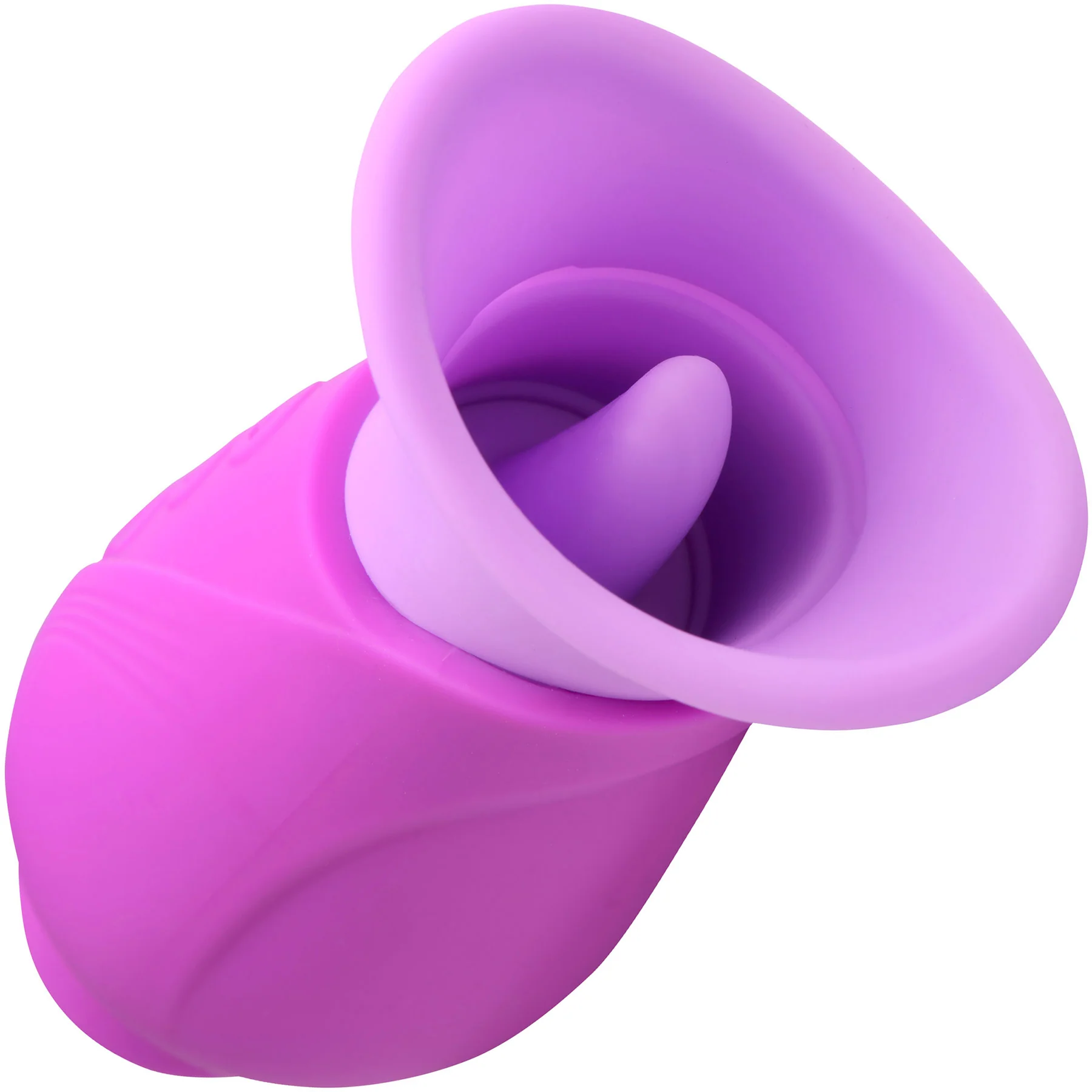 Lickgasm Licking Violet - Sucking Licking Rechargeable Silicone Vibrator