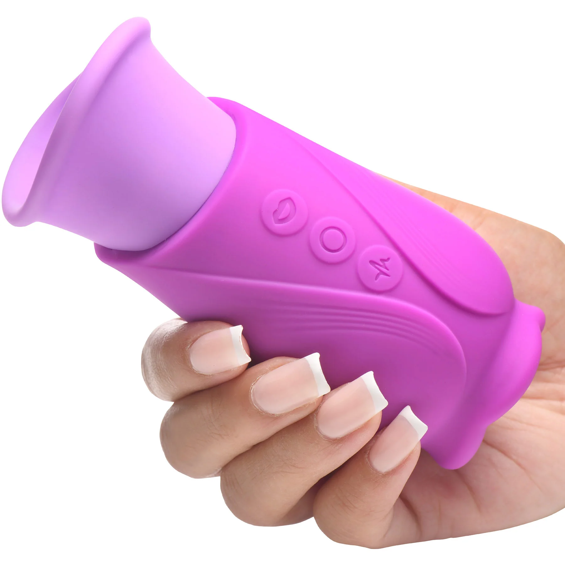 Lickgasm Licking Violet - Sucking Licking Rechargeable Silicone Vibrator - Image 3