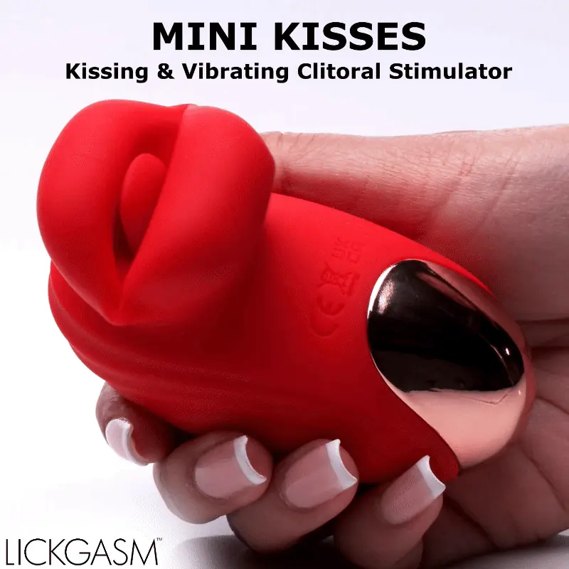 Lickgasm Mini Kisses Kissing & Vibrating Clitoral Stimulator - Image 2