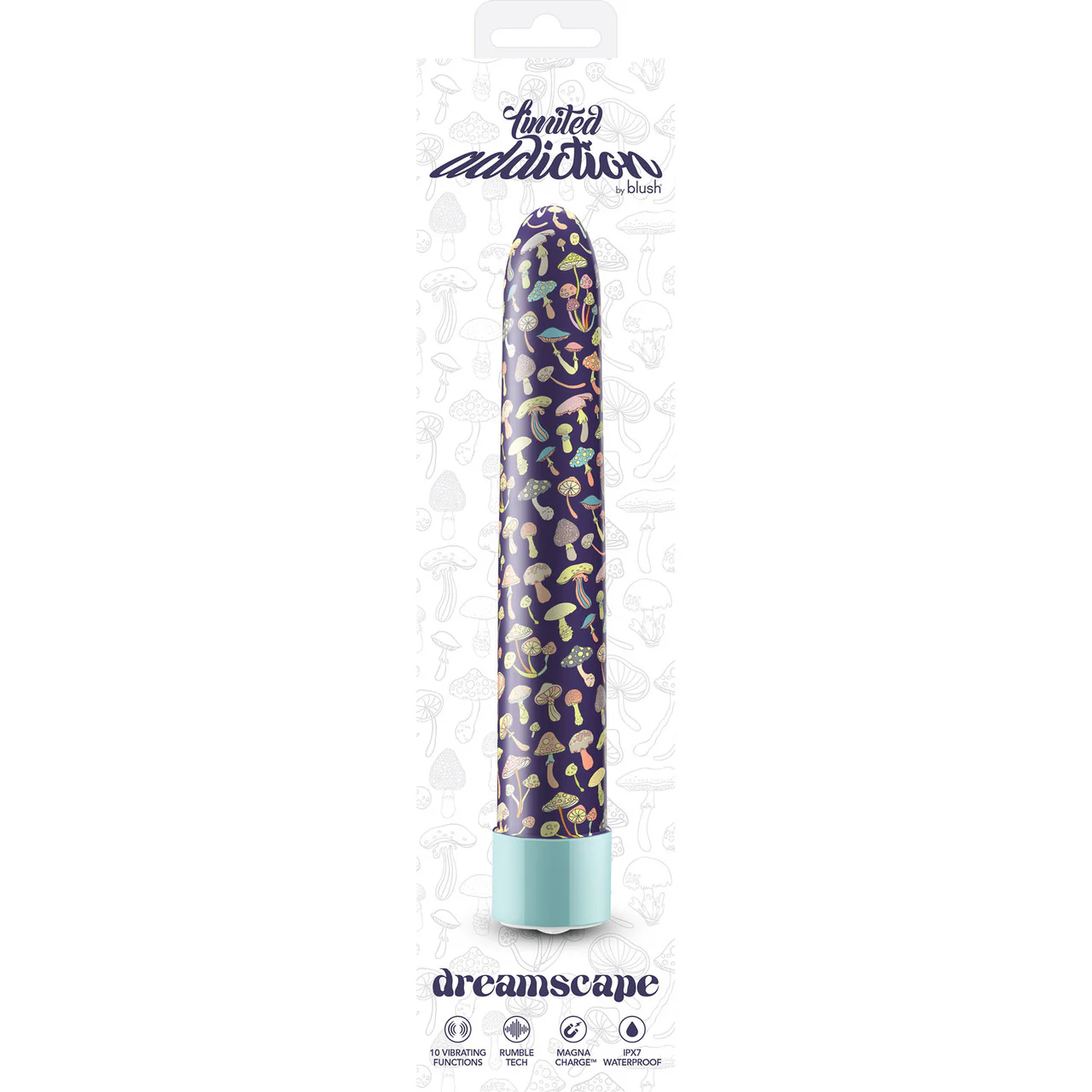 Limited Addiction Dreamscape Rechargeable Waterproof Slimline Vibrator By Blush - Blue - Image 11