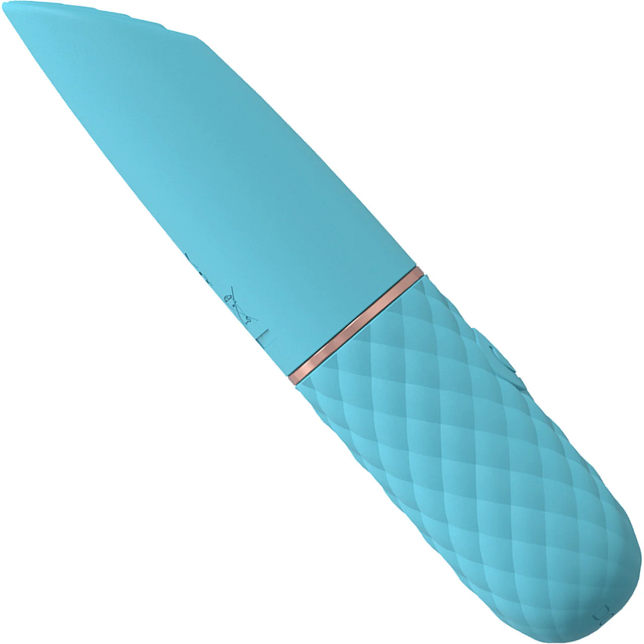 Loveline Beso Rechargeable Waterproof Silicone Textured Mini Lipstick Vibrator - Blue - Image 2