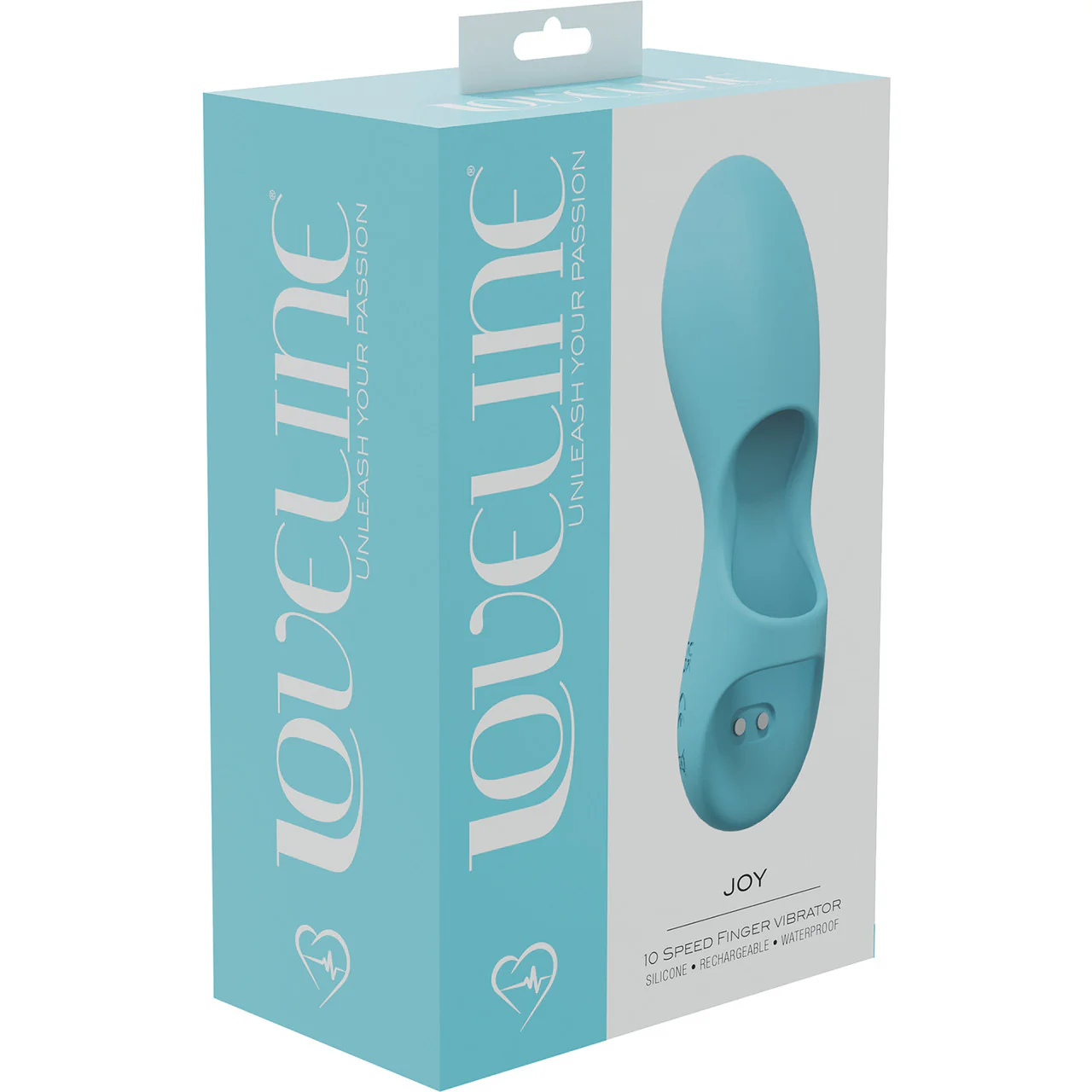 Loveline Joy Rechargeable Waterproof Silicone Finger Vibrator - Blue - Image 3