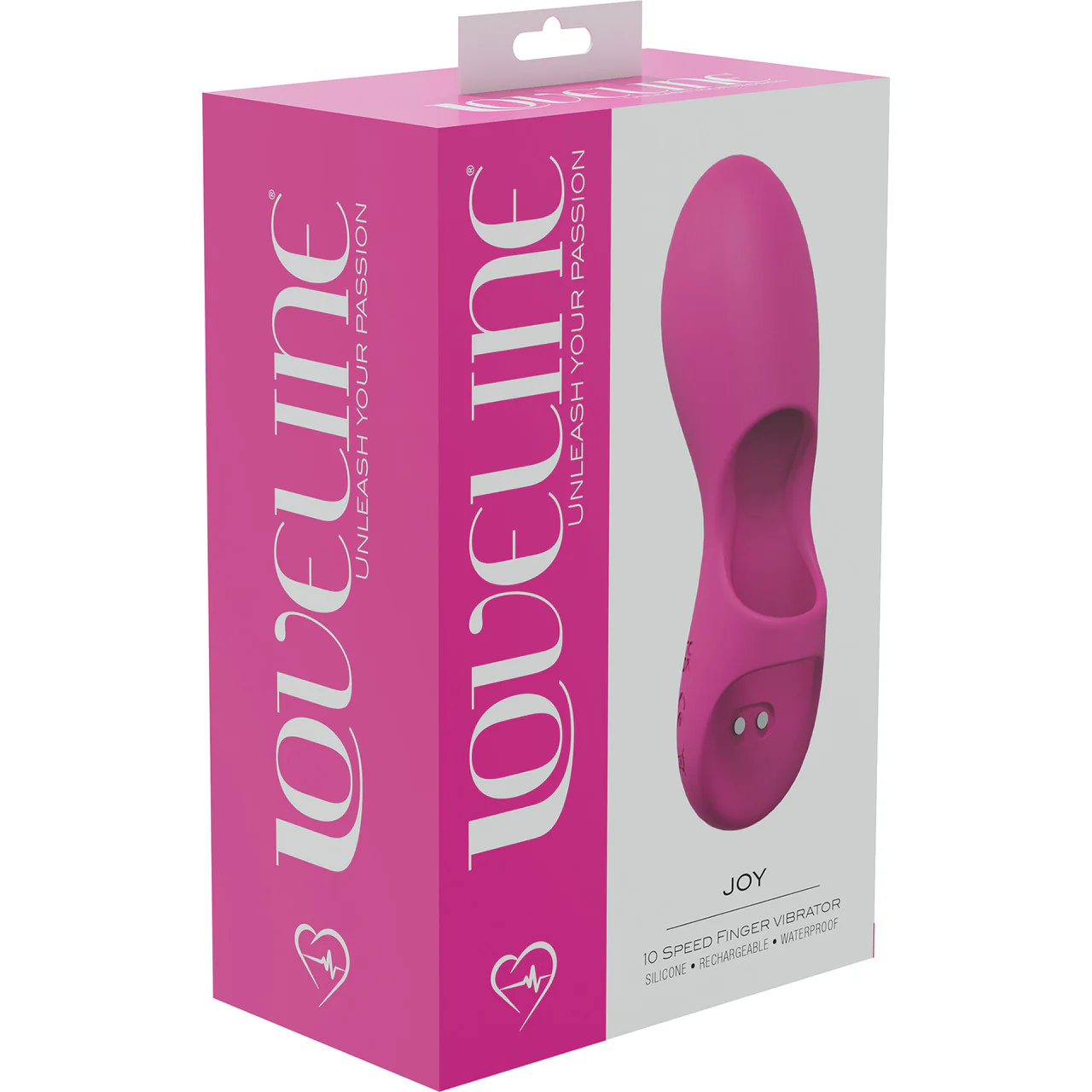 Loveline Joy Rechargeable Waterproof Silicone Finger Vibrator - Pink - Image 3