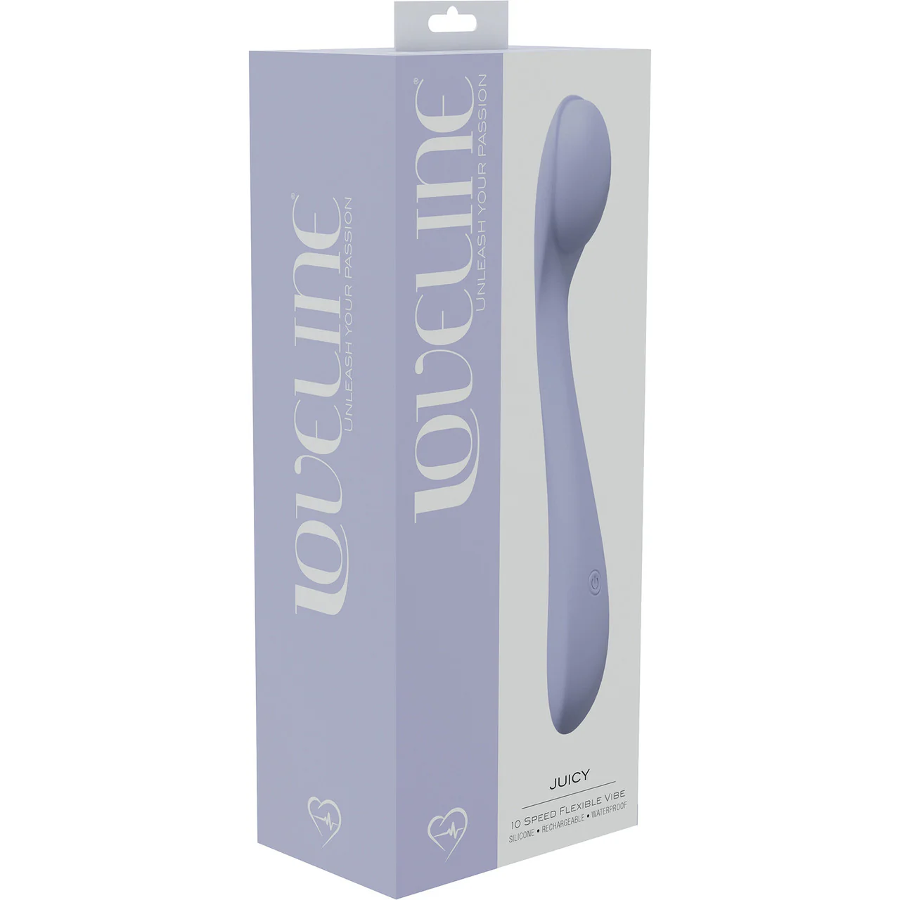 Loveline Juicy Rechargeable Waterproof Silicone Flexible G-Spot Vibrator - Lavender - Image 4