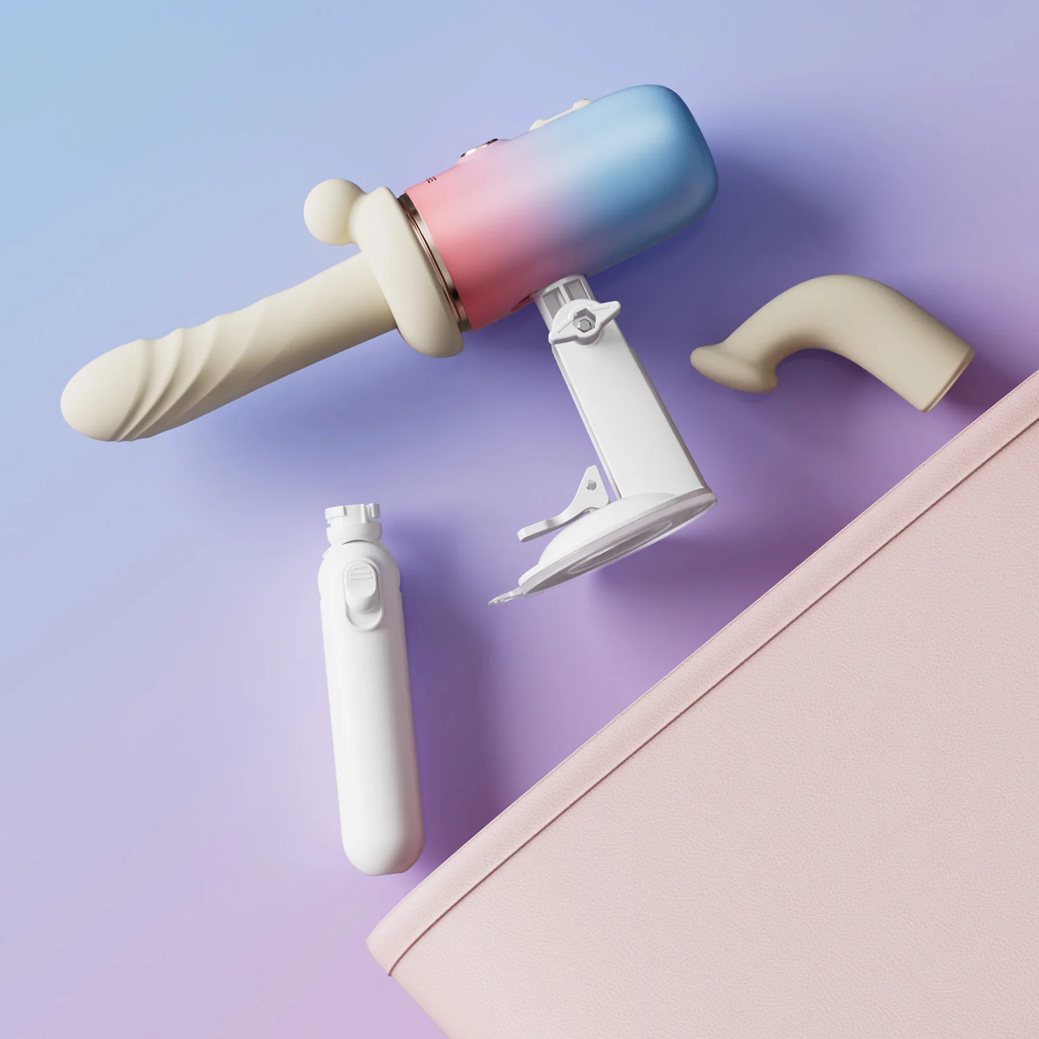 Lovense Spinel App-Controlled Thrusting Vibrating & Warming Multi-Attachment Dildo Machine - Image 3