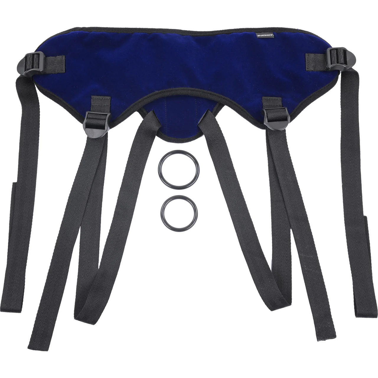 Lush Strap On Harness By Sportsheets - Blue, Fits Hips up to 60" - Image 5