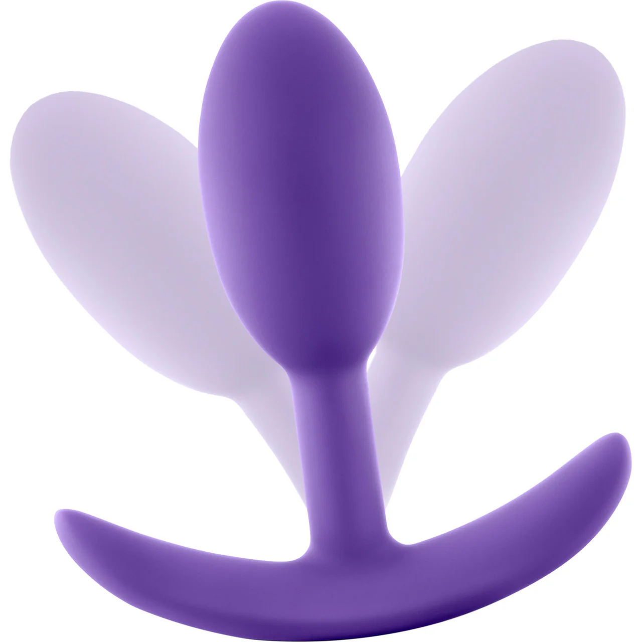 Luxe Wearable Silicone Vibra Slim Butt Plug by Blush - Small, Purple - Image 4