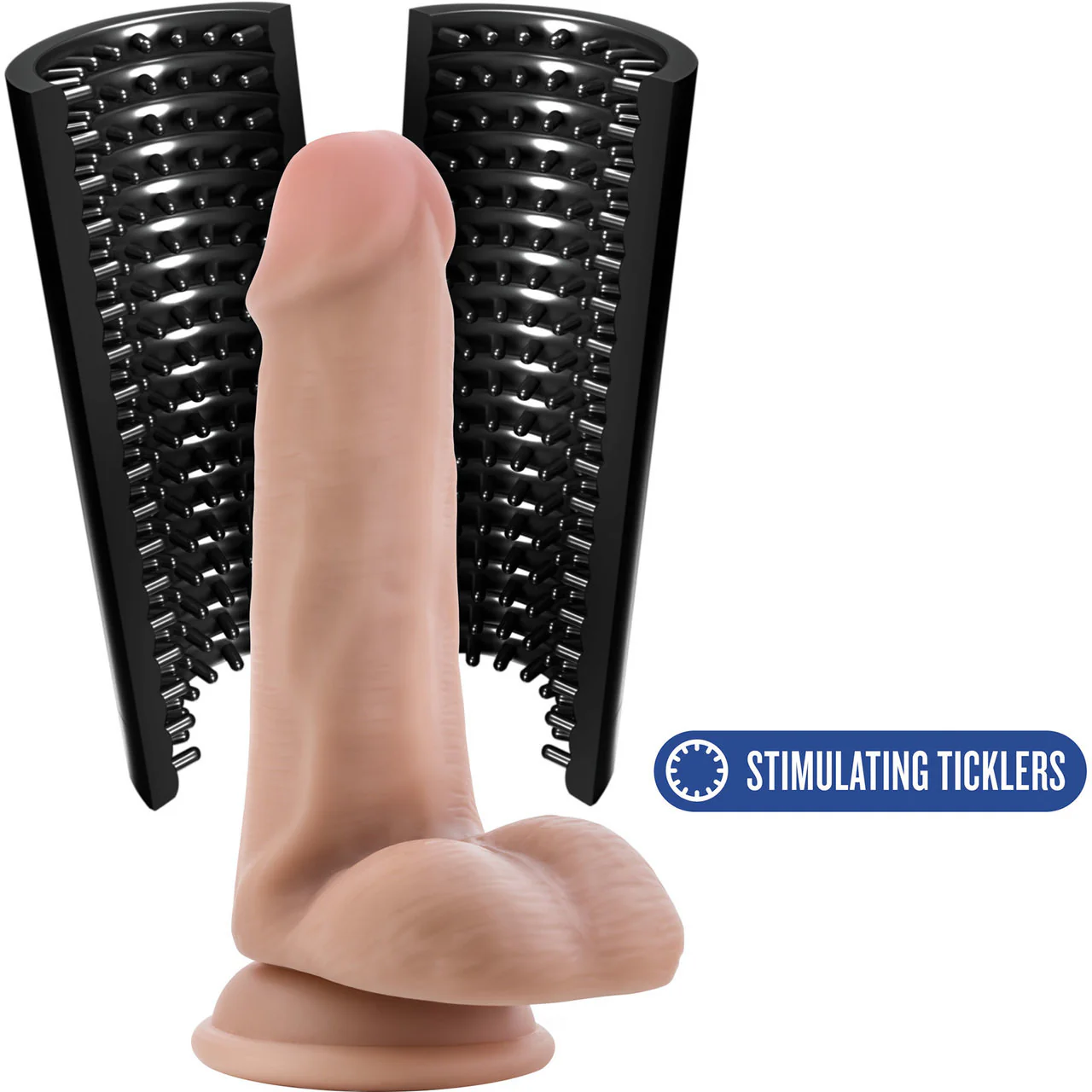 M for Men Stroke Sleeve Penis Masturbator By Blush - Black - Image 5