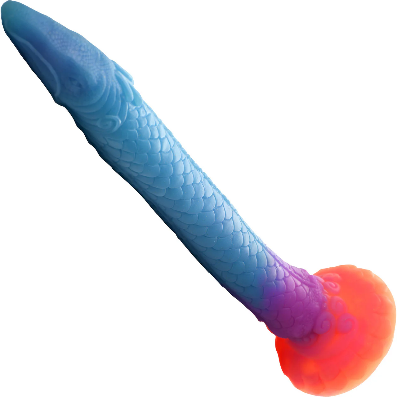 Makara Glow-In-The-Dark Snake 18.25" Silicone Suction Cup Dildo By Creature Cocks - Image 3