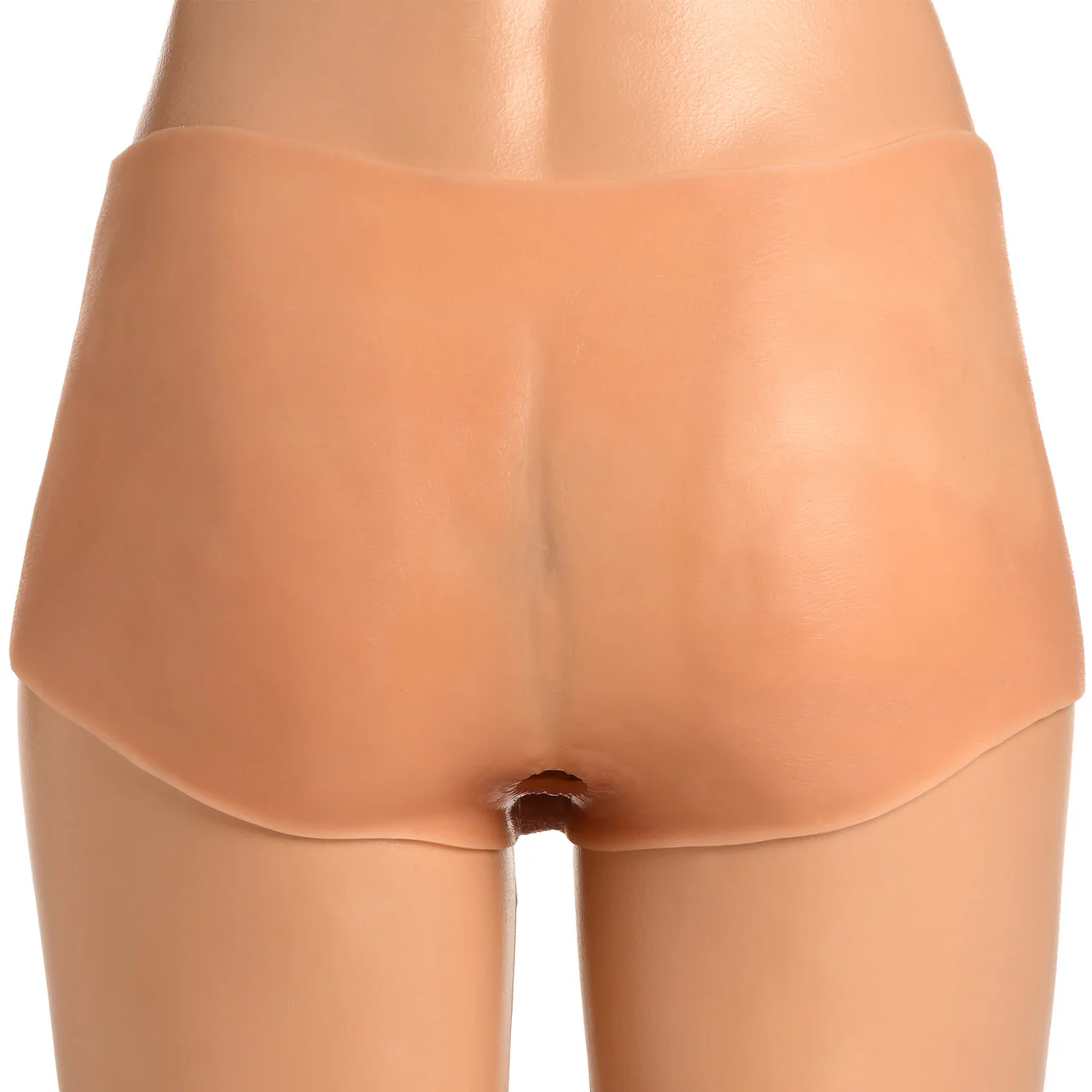 Master Series Boner Briefs Silicone Wearable Penis Panties With Posable Dildo - Vanilla - Image 15