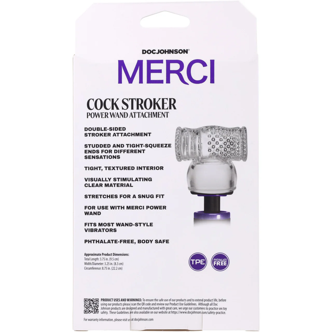 MERCI Cock Stroker Power Wand Attachment Penis Masturbator By Doc Johnson - Image 10