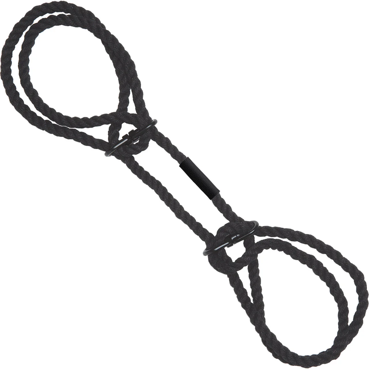MERCI Restrain Hemp Wrist or Ankle Cuffs By Doc Johnson - Black - Image 5