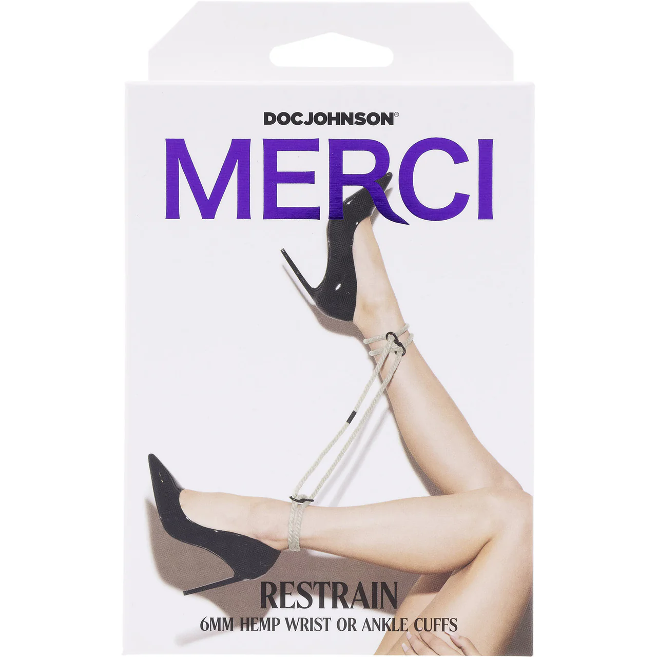 MERCI Restrain Hemp Wrist or Ankle Cuffs By Doc Johnson - Natural - Image 6