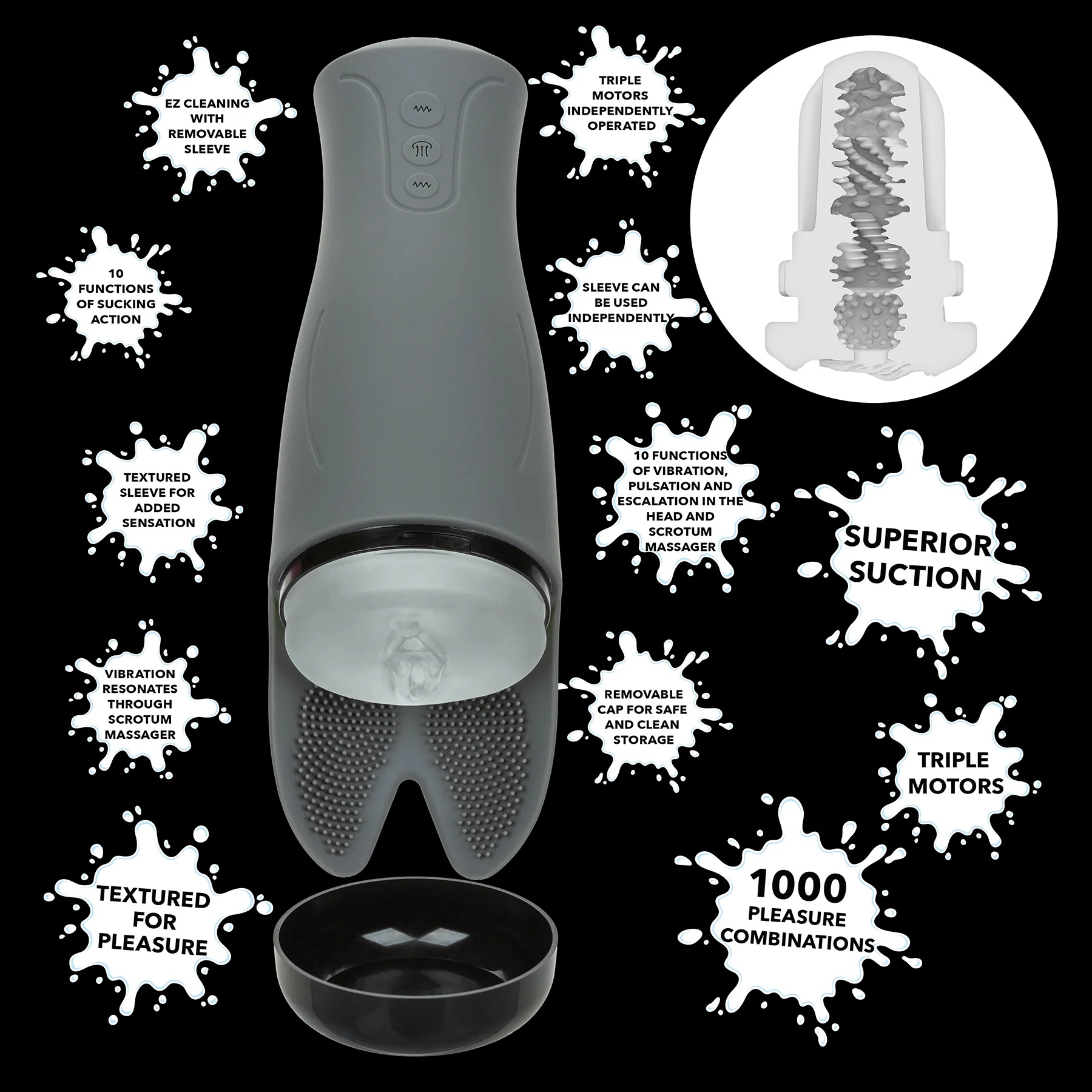 Milk Masterâ„¢ Ultimate Automatic Milker Vibrating Penis Masturbator - Image 7