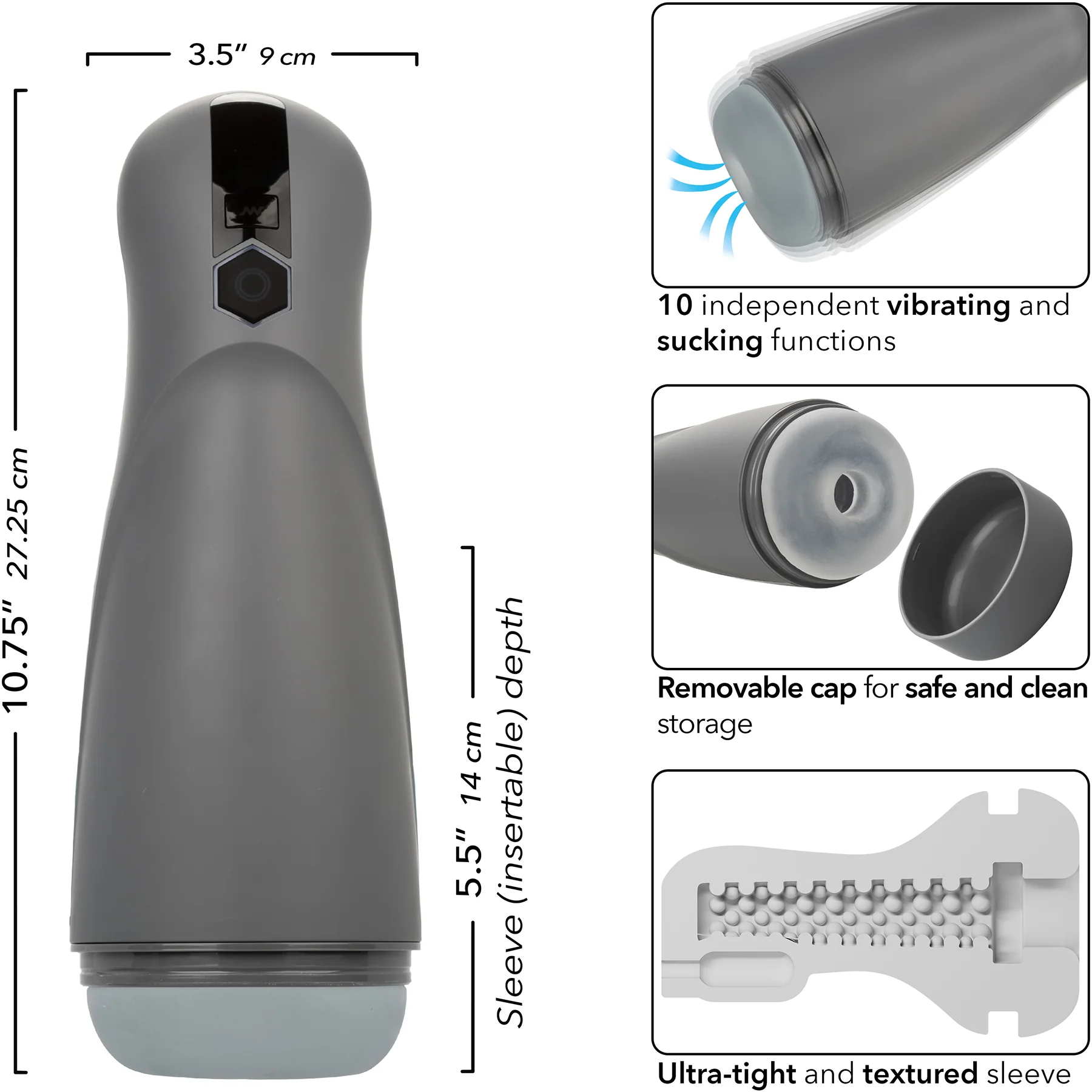 Milk Master™ Automatic Milker Vibrating Sucking Penis Masturbator - Image 9