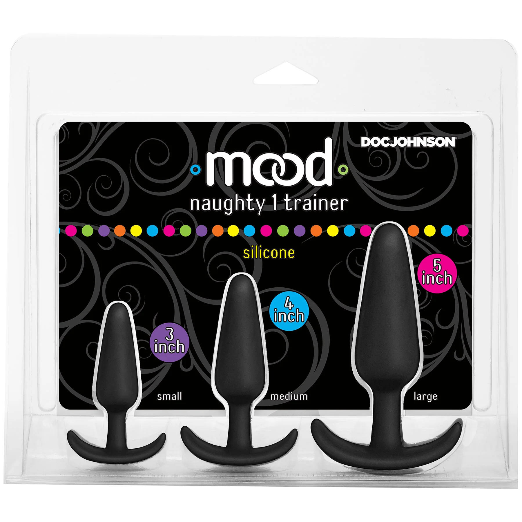 Mood Naughty 1 Silicone Butt Plug Trainer 3 Piece Set By Doc Johnson - Image 3