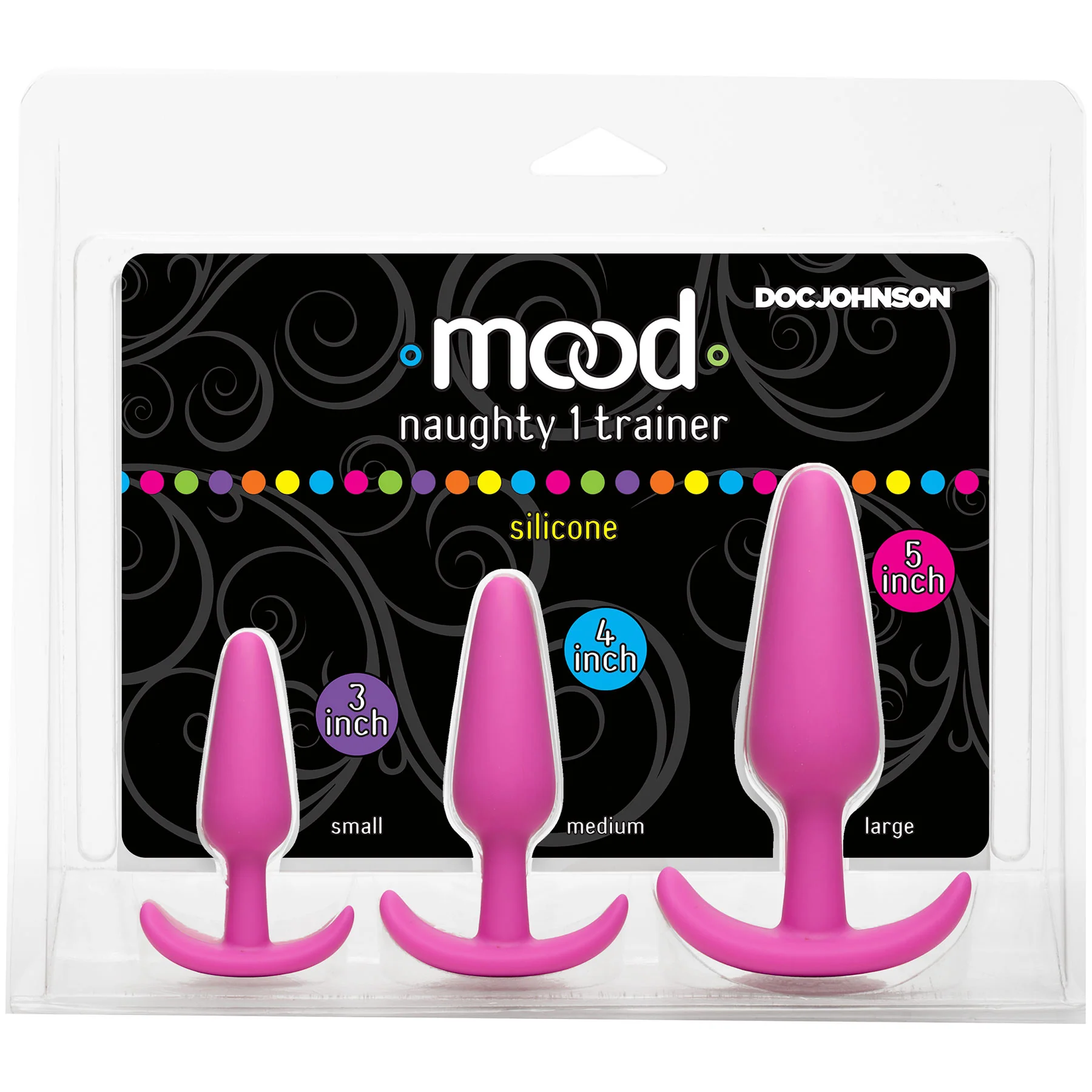 Mood Naughty 1 Silicone Butt Plug Trainer 3 Piece Set By Doc Johnson - Image 5