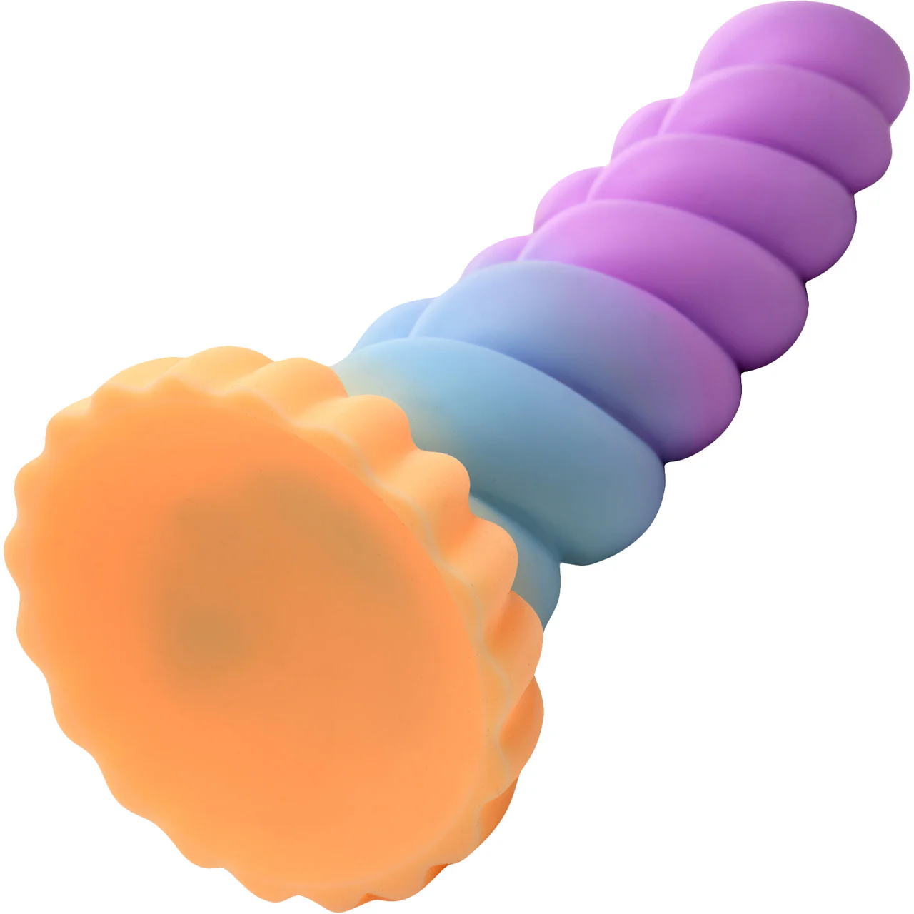 Mystique Unicorn Curvy Bumpy 8.3" Silicone Suction Cup Dildo By Creature Cocks - Image 11