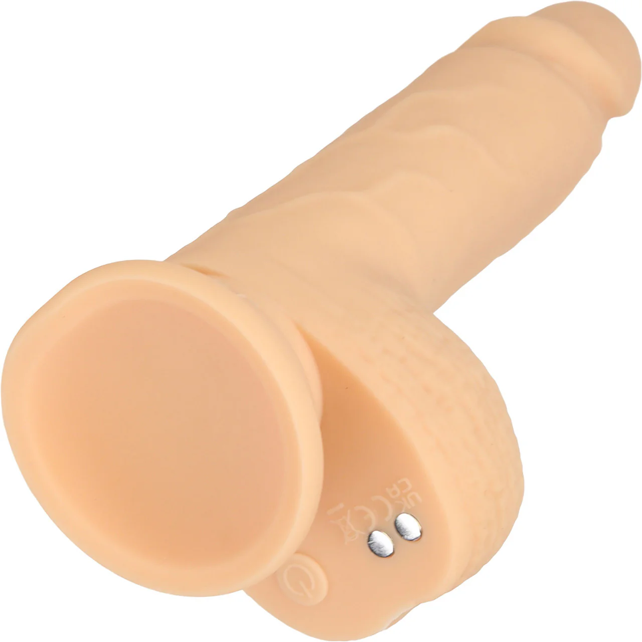 Naked Addiction Thrusting 6.5" Silicone Suction Cup Dildo With Balls - Vanilla - Image 5