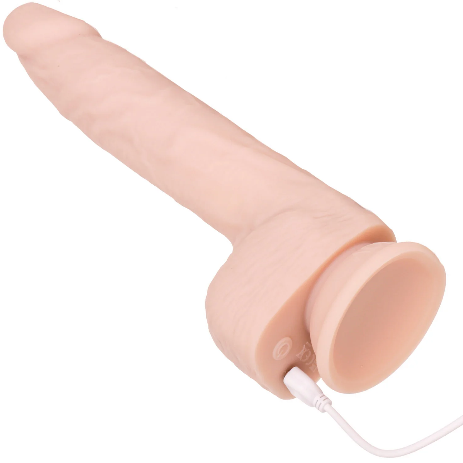 Naked Addiction Thrusting, Vibrating 8.5" Silicone Suction Cup Dildo With Balls & Remote - Image 12