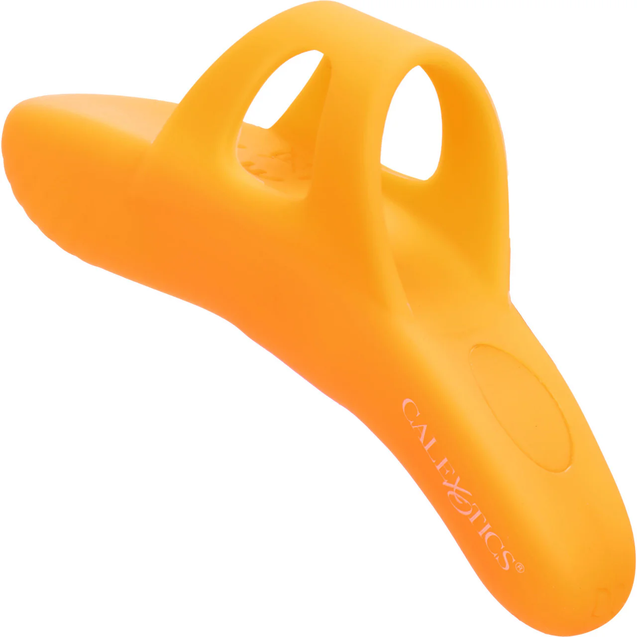 Neon Vibes - The Pleasure Vibe Rechargeable Silicone Finger Vibrator By CalExotics - Orange - Image 6