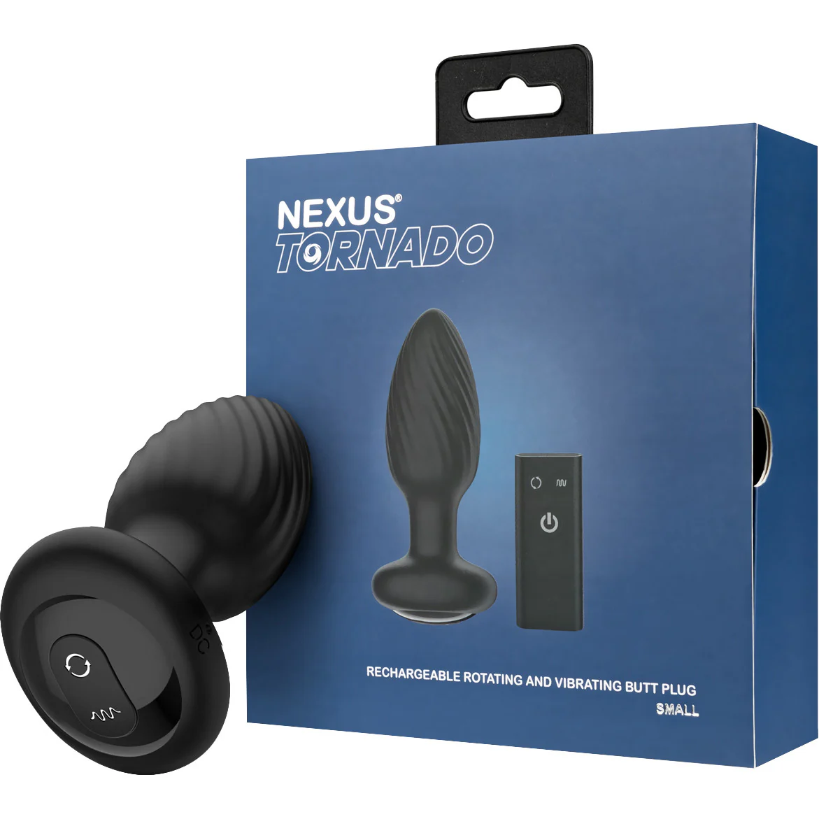 Nexus Tornado Rotating & Vibrating Rechargeable Silicone Butt Plug With Remote - Image 7