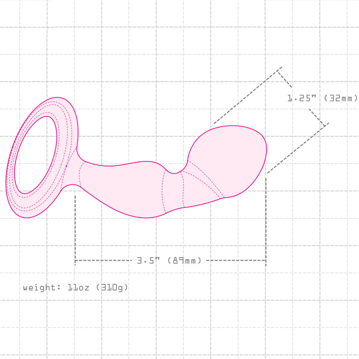 Njoy Pfun Stainless Steel Prostate Massager - Image 4