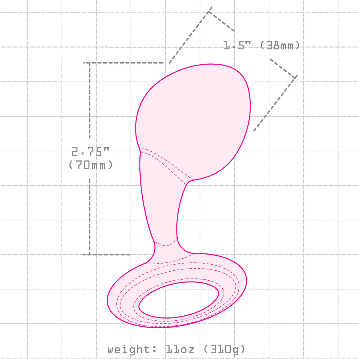 Njoy Pure Plug Stainless Steel Butt Plug - Large - Image 4
