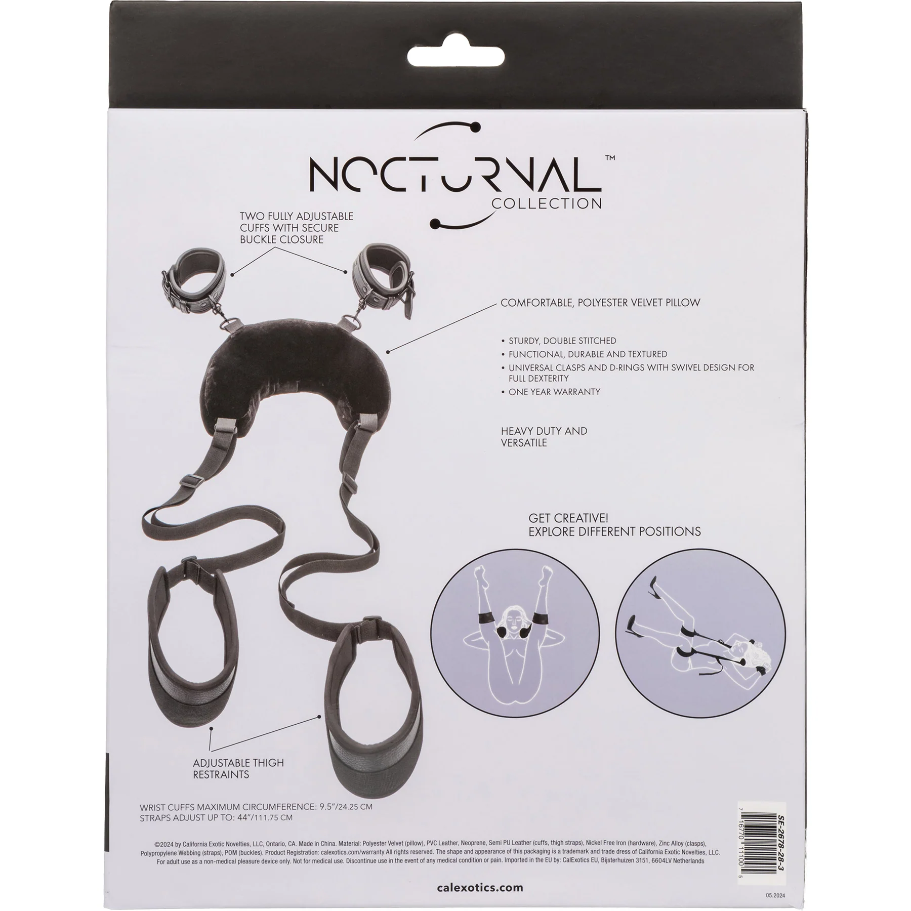 Nocturnal® Collection Position Strap With Pillow By CalExotics - Image 6