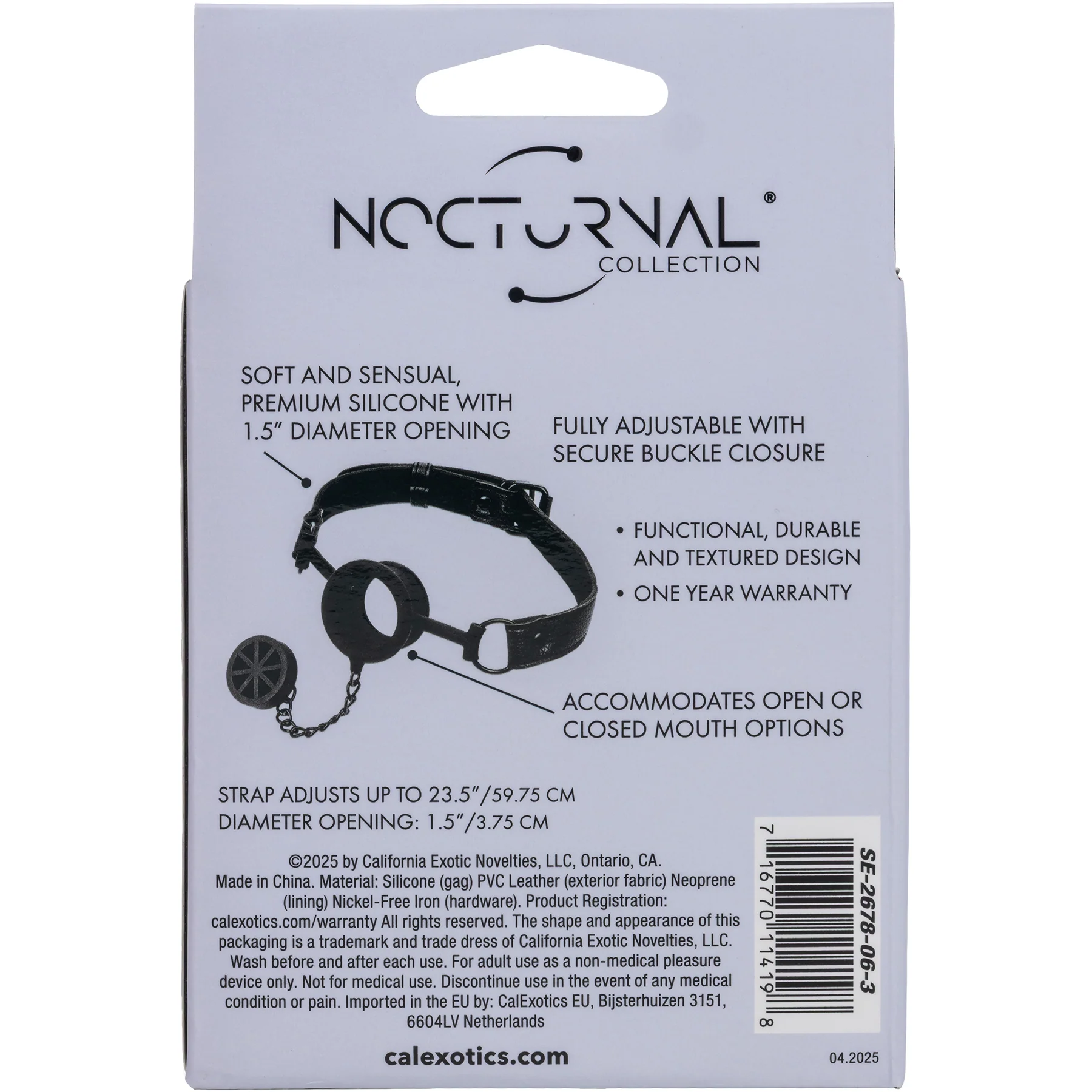 Nocturnal® Collection Stopper Gag By CalExotics - Image 5