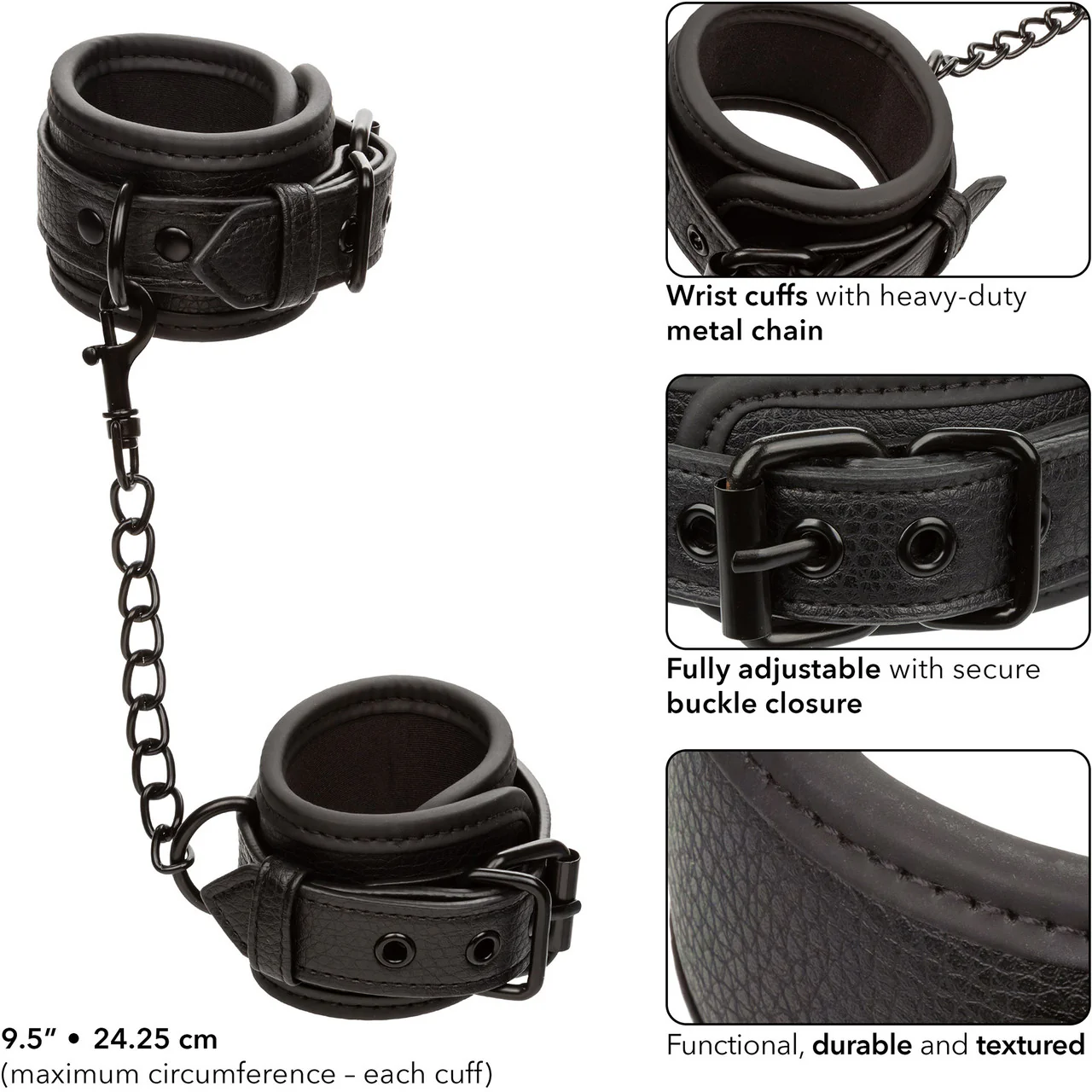 Nocturnal® Collection Wrist Cuffs By CalExotics - Image 5