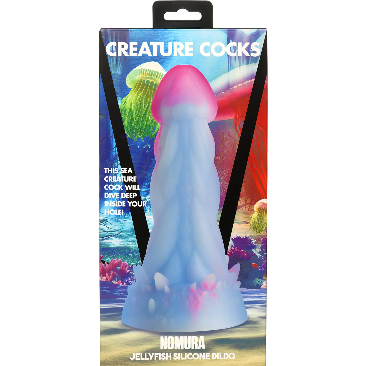 Nomura Jellyfish 7" Silicone Suction Cup Dildo By Creature Cocks - Image 15