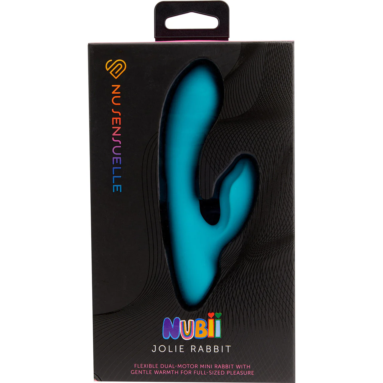 Nubii Jolie Rabbit Rechargeable Warming Mini Dual Stimulation Waterproof Vibrator By Nu Sensuelle - Blue - Image 5