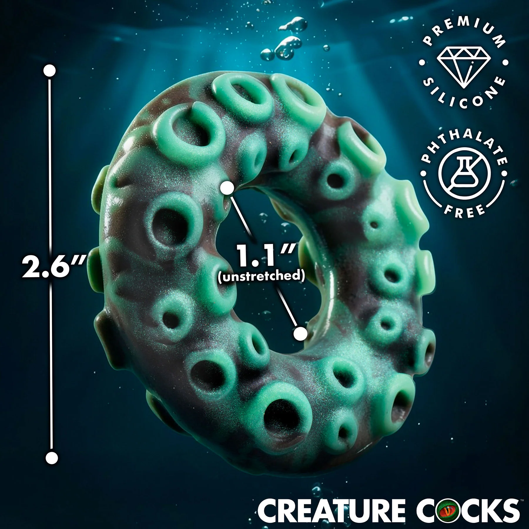 Octo-Grip Deep-Sea Inspired Silicone Cock Ring By Creature Cocks - Image 3