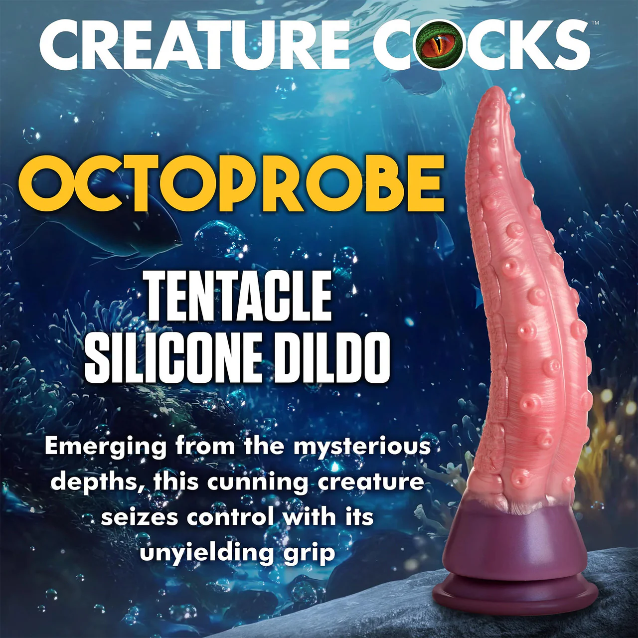 Octoprobe Tentacle 12.25" Silicone Suction Cup Dildo By Creature Cocks - Image 15