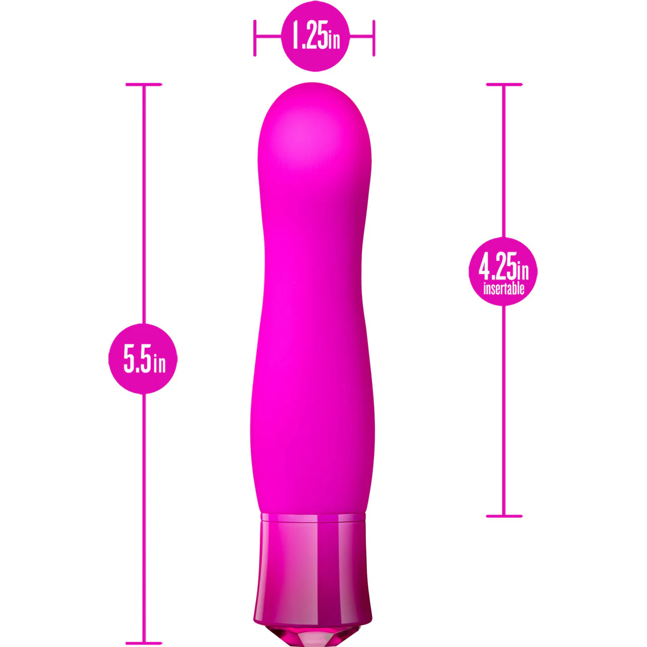 Oh My Gem Exclusive Rechargeable Waterproof Silicone Warming G-Spot Vibrator By Blush - Tourmaline - Image 6