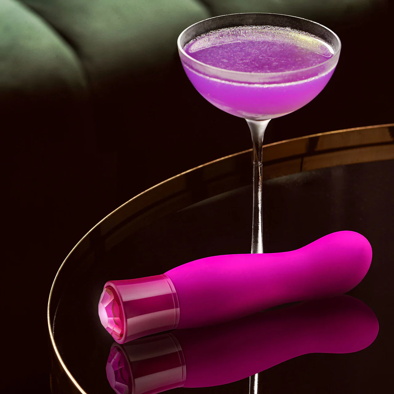 Oh My Gem Exclusive Rechargeable Waterproof Silicone Warming G-Spot Vibrator By Blush - Tourmaline - Image 9