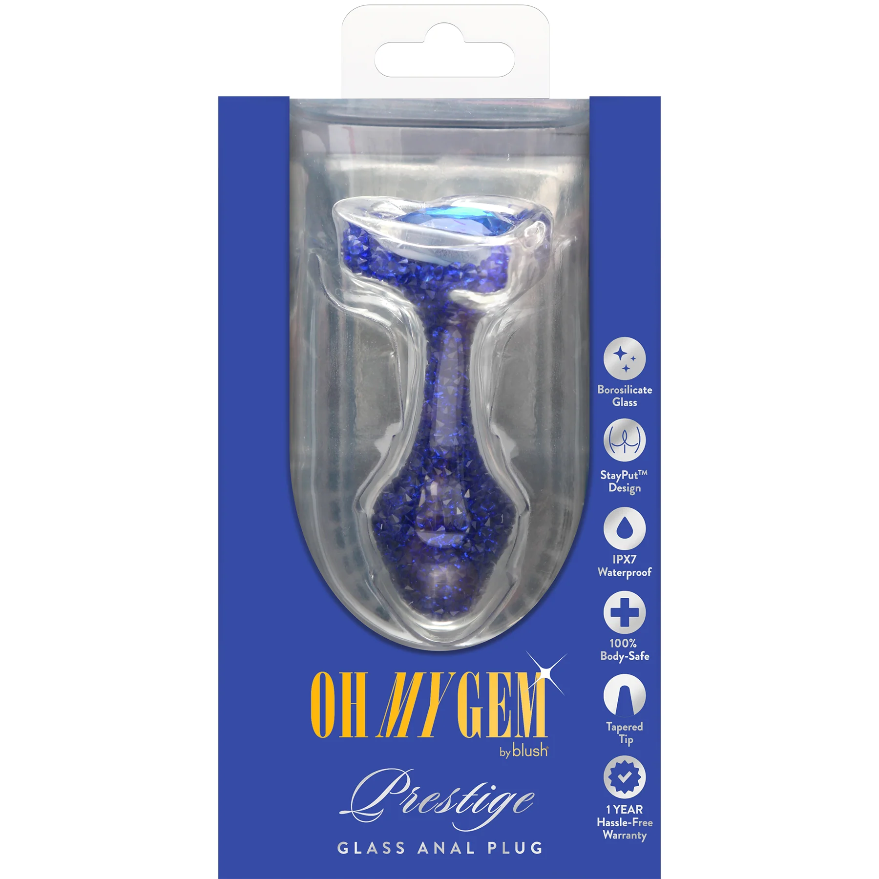 Oh My Gem Prestige Glass Anal Plug By Blush - Image 12