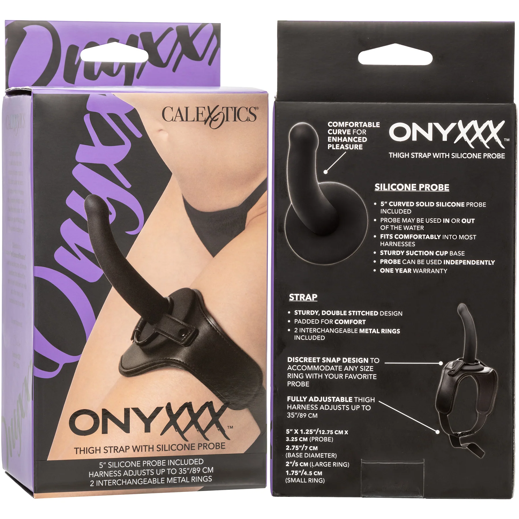 Onyxxx™ Thigh Strap With Silicone Probe By CalExotics - Image 9
