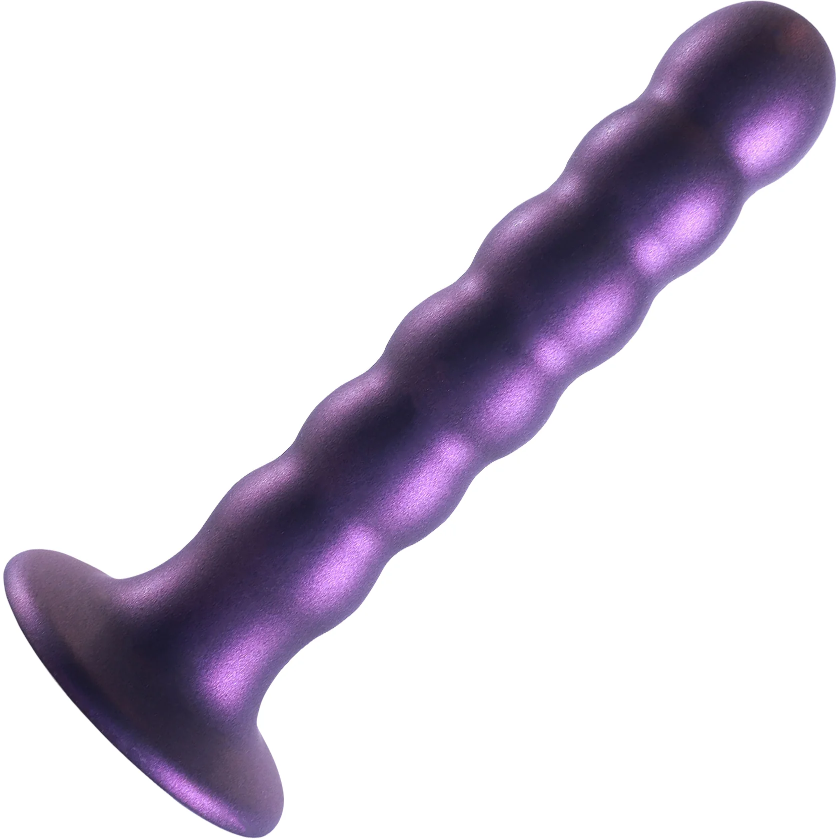 Ouch! 5" Beaded Silicone Suction Cup G-Spot Dildo - Image 7