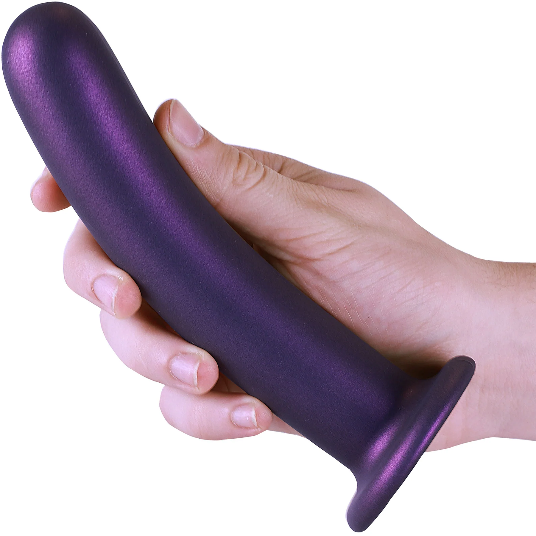 Ouch! 7" Smooth Silicone Suction Cup G-Spot Dildo - Image 4