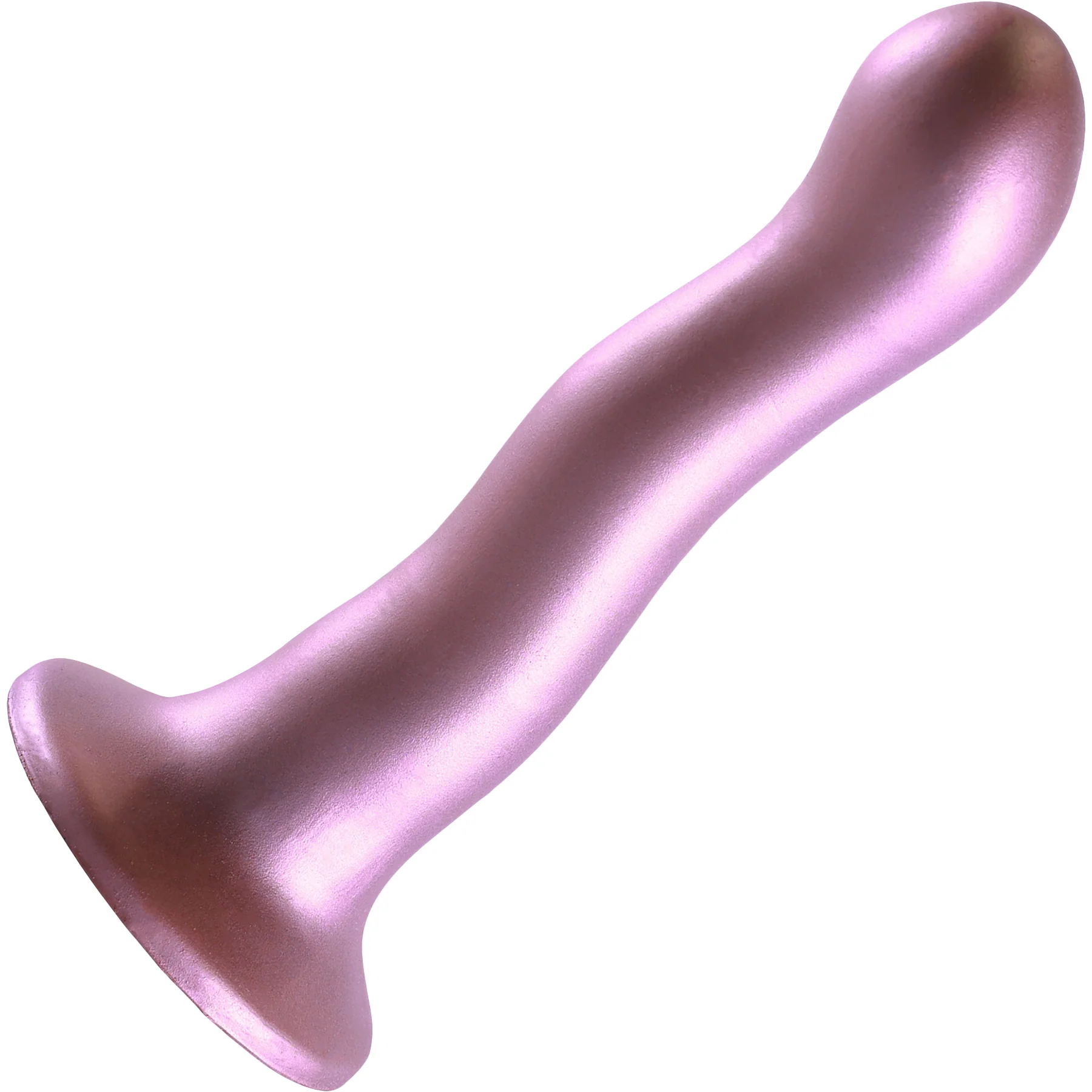 Ouch! 7" Ultra Soft Silicone Curvy Suction Cup G-Spot Dildo - Image 11