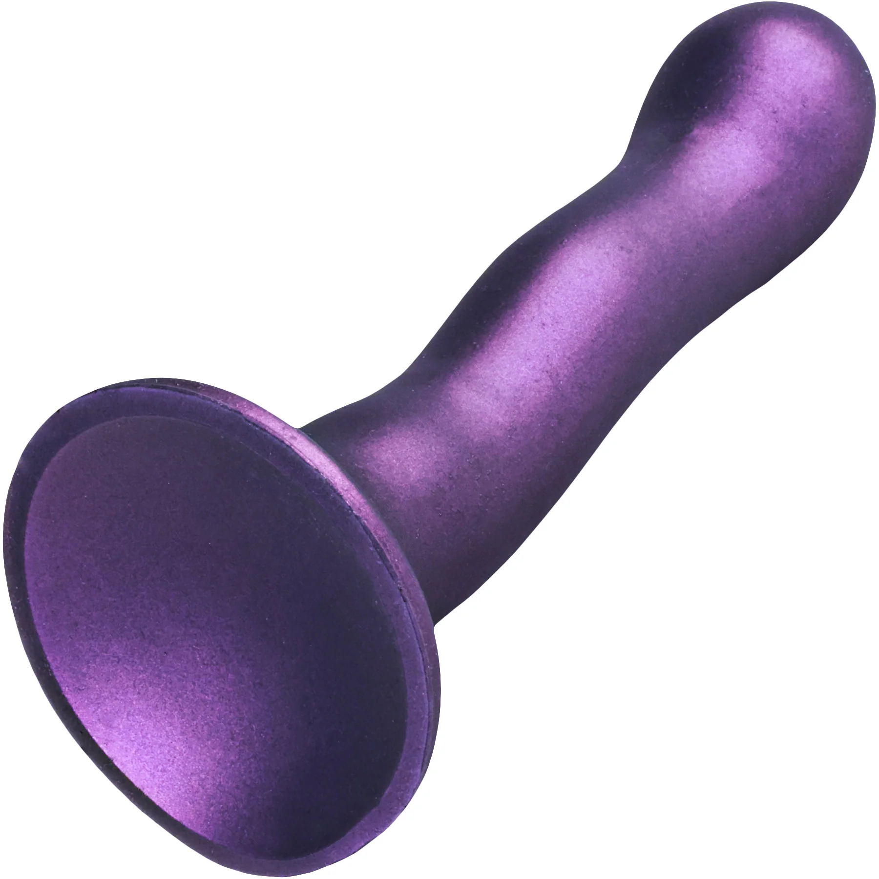 Ouch! 7" Ultra Soft Silicone Curvy Suction Cup G-Spot Dildo - Image 5